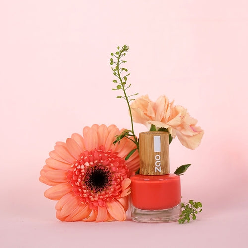 Oranje koraal nagellak