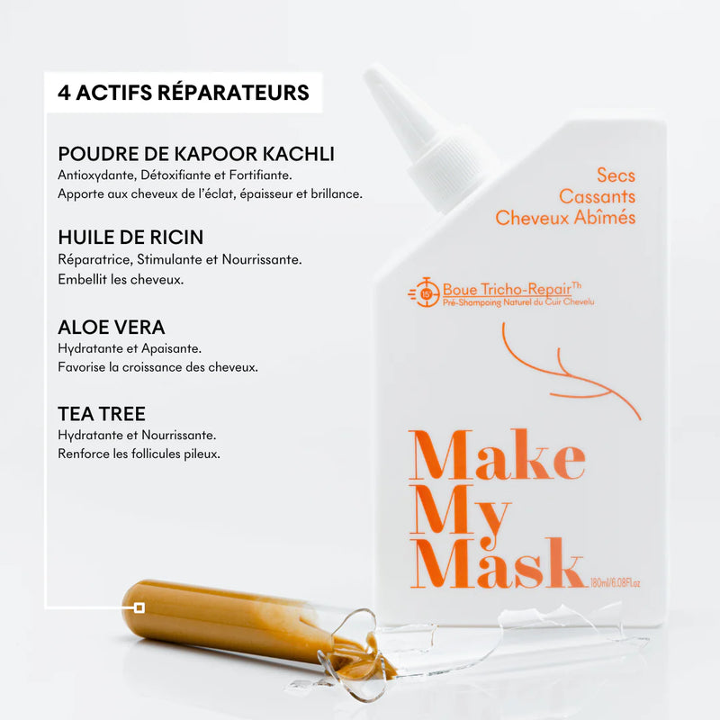 Boue Tricho-Repair Cheveux Cassants & Abîmés