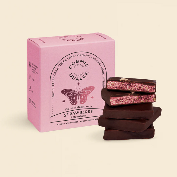 Boîte de Chocolats à la Fraise & aux Noix de Macadamia