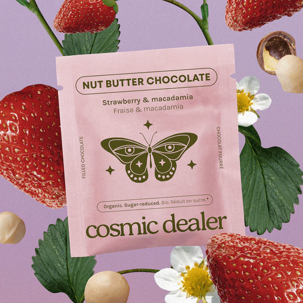 Chocolat à la Fraise & aux Noix de Macadamia
