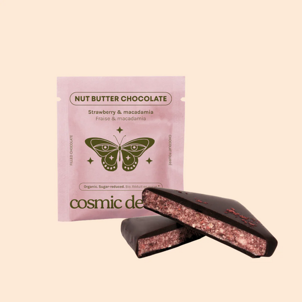 Chocolat à la Fraise & aux Noix de Macadamia