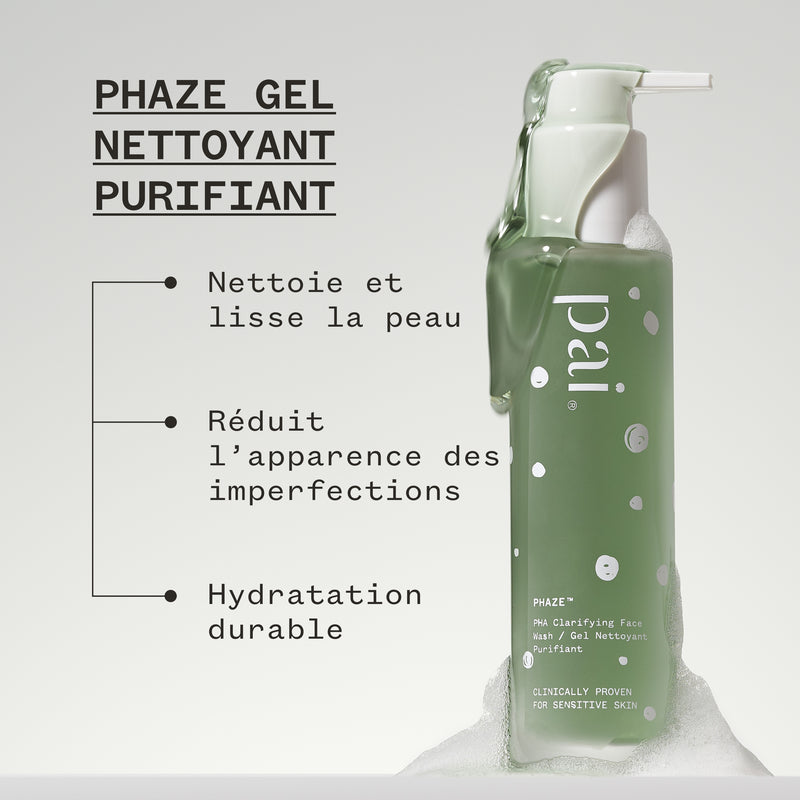 PHAZE Clarifying Face Cleanser with PHA for sensitive skin