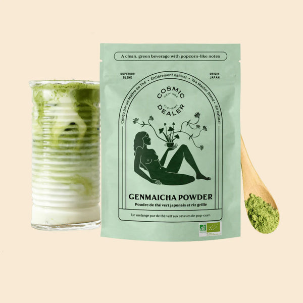 Poudre de Thé Vert Japonais & Riz Grillé